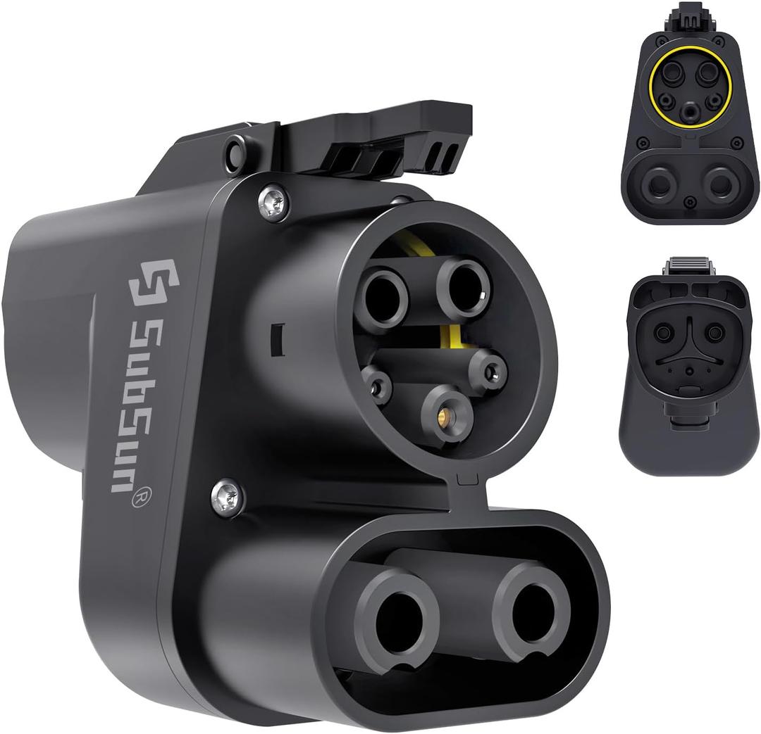 SubSun NACS to CCS Adapter,Tesla Charger Adapter for EV Charging at Tesla Supercharger Stations,Fast DC Charging Tesla to CCS Adapter for Ford,Rivian,GM,Volvo and Polestar EVs