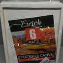 ESRICH Stretched Canvas for Painting 16x20 Inch, 6Pack Large Canvas for Painting, Primed Acid-Free Cotton Blank Canvases, Art Paint Canvases for Oil Paint,Watercolor,Acrylic Paint,Gouache and Tempera.