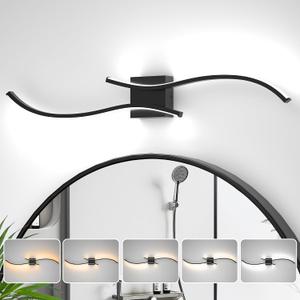 Bathroom Light Fixtures Over Mirror Dimmable 5CCT 40in Matte Black