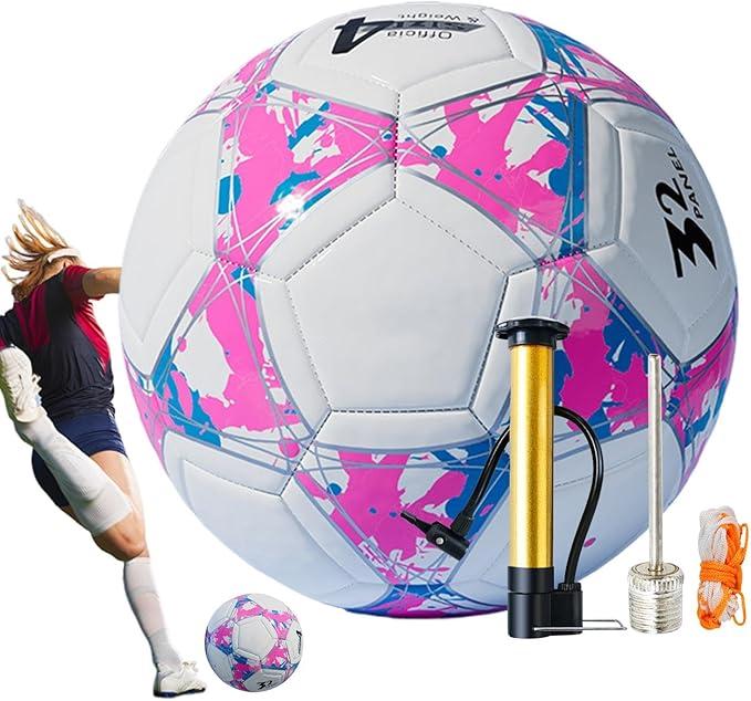 Kids Soccer Balls | Practice Soccer Ball Abrasion-Resistant Design,Excellent Grip Match Ball for Soccer Fans