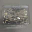 100PCS- Safety Pins, Stainless Steel Safety Pins, Safety Pins Bulk Metal Silver Sewing Pins Clothing Clips Tool 55mm Decorative Safety pins