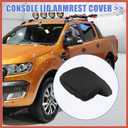 ACROPIX Car Center Console Armrest Cover for Ford for Ranger 2019-2023 Neoprene Interior Arm Rest Cover Elbow Cushion Pad Black Car Parts