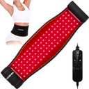 Red Light Therapy Belt for Body Infrared Light Therapy Devices Near Infrared Wrap Pad Timer Remote Control for Back Waist Muscle