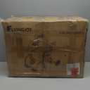 Foldable Rollator Walker with Seat for Seniors,Lightweight 2-in-1 Rolling Walkers and Wheelchair Combo with Adjustable Handle Height,Transport Chair with Brakes 300 lbs Weight Capacity (Blue-all Terrain(10" Front and 8" Rear Wheels))