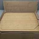 GREENER CHEF 30 Inch 3XL Extra Large Bamboo Cutting Board with Lifetime Replacements - Oversized Stove Top Cover, Noodle Board, Meat Carving, and Charcuterie Board (Two-Tone)