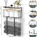 Xstydes Towel Racks for Bathroom, Metal Towel Holder with Storage Basket,Wall Towel Rack for Rolled Towels, Towel Storage for Small Bathroom.