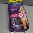 Depend Night Defense Adult Diapers, Incontinence & Postpartum Bladder Leak Underwear for Women, Disposable, Overnight, Extra-Large, Blush, 20 Count