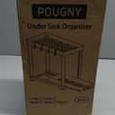 2 Pack Pull-Out Storage Organizers, Under Sink Organizer and Storage for Bathroom & Kitchen,Multi-Purpose Under Cabinet Organizers and storage Black