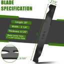 2105300125A Lawnmower Blade Replacement for Hyper Tough Push Mower Parts - 20" Lawn Mower 101000001 Blade Replace for Stens 355-101 Standard Blade Compatible with HyperTough MNA152505 MNA152701
