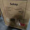 Heavy Duty Beach Wagon with 9" Big Sand-Proof Wheels 440lb Capacity, Sekey 200L Oversized Foldable Cart | Adjustable Handle & All-Terrain Tires for Sand, Camping, Groceries, Black