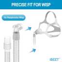 Replacement Tube Assembly for Wisp Nasal Mask, IBEET Short Tube for Wisp Connecting Hose, Replacement CPAP Accessories - Quick Release & 360-Degree Rotatable