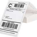 L LIKED 200 4x6 Thermal Labels Fanfold, Direct Thermal Shipping Labels - Perforated and Strong Adhesive