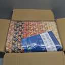 ROYHOME 5x7 Bedroom Rug Braided Print Boho Rugs Machine Washable Area Rug Modern Floor Cover Geometric Rustic Accent Throw Carpet for Living Room Office Nursery Kitchen, Red