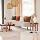 OTOSTAR Set of 1 Decorative Throw Pillow Cover Soft Corduroy Solid Square Pillow Cases Boho Striped Windmill Patchwork Textured Cushion Cover for Sofa Car Bed Living Room 26x26 Inch, Olive Green