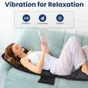 COMFIER Full Body Massage Mat with Heat, Back Massager with 10 Vibration Motors, 4 Heating Zones, Foldable Relaxation Pad for 3 Adjustable Intensity Vibration Massage Only, Mothers Day Gift