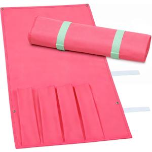 1 Pcs Mahjong Bags Protective Sleeve for Mahjong Racks and Pushers Tile Bag Accessory 20 Inch, Empty Mah Jong Bag Only(Red,Classic)