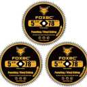FOXBC 5 3/8 Inch Circular Saw Blade 78 Tooth for Paneling, Plastics, Vinyl Siding Cutting with 3/8" (10mm) Arbor, Replacement for DeWalt DW9053-3 Pack