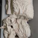 Maylrvjv Beige Duvet Cover King Size - King Comforter Cover Set Flower, 3 Piece Bedding with Zipper Closure, 1 Pinch Pleated Flower Bedding Cover 104x90 inches and 2 Pillow Shams