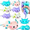 8PCS Axolotl Sensory Fidget Toy Stress Relief Squeeze Axolotl, Cute Axolotl Animal Toys Bulk for Kids Adults Gift Birthday Festival Party Favors
