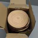 FSWCCK 17 PCS Unfinished Wood Slices for Centerpieces - 5.1-5.5 Inch,Round Natural Discs with Tree Bark, Wooden Cookies Circles for Crafts Christmas Ornaments, Rustic Wedding Decor,Table Decoration