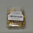 40 Pack Metal Curtain Rings with Clips, Drapery Clips with Rings, Curtain Hangers Clips, Drapes Rings 1.26 inch Interior Diameter, Golden