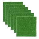 Verdigrass Artificial Grass Mat 12x12 Inch,Fake Grass Turf Patch,Synthetic Grass Indoor Outdoor,Patio Grass Tiles Realistic Grass Rug with Drainage Hole for Table Decoration