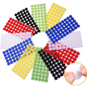 Vkey Colorful Hook and Loop Self Adhesive Fastener Dots Coins Sticky Back Heavy Duty Circles Best for Home, Office, Classroom and Crafts 6 Colors (1.5cm/216 Pairs)