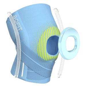 Adjustable Knee Brace for Women and Men with Side Stabilizers & Patella EVA Pads, Open Patella Support for Meniscal Tear, Knee Pain Relief, Arthritis Injuries Recovery, Running L