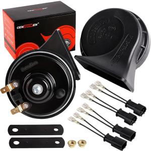 Car Horns 12v 130dB Supe Loud [2 pack]kit -Truck Train Horn，Tweeter/Bass,High Low Tone General Accessories, Electric Snails for Cars, SUVs, Electric Cars (Replacement for Hyundai/Kia)