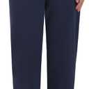 Latuza Women's Petite Lounge Pants Straight Leg Cotton Pants, 2X Plus