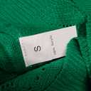 Libsorge Womens V Neck Cardigan Sweaters for Women Leaf Crochet Reversible Sweaters Fall 2025 Sexy Cropped Lightweight Hollow Out Knit Off The Shoulder Long Sleeve Button Pollover Tops Green S