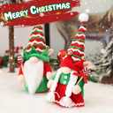 Winter Gnomes Plush Decorations for Home, 2 PCS Handmade Dolls Decor with Gift Box Faceless Elf Dwarf Set for Tree Table Mantel Tiered Tray Ornaments, New Year Festive Gift Collectors