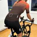 Wulibike Women's Cycling Jersey Short Sleeve,Stylish Gradient Bike Shirt,Moisture Wicking Top for Road & Casual Summer Ride