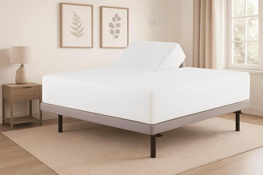 Top Split Queen Fitted Sheet for Adjustable beds, Flex Head Queen Fitted Sheet 30 Split from Top, 800 Thread Count 100% Egyptian Cotton Fitted Sheet Only, White