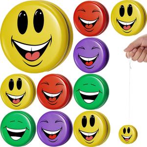 Sotiff 20 Pack Yo Yo Bulk Back to School Gifts Classroom Party Favors Colorful Designs Party Favors Bag Stuffers Return Gifts for Birthday(Smile Face)
