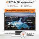 [2-Pack] 21.5 Inch Computer Blue Light Blocking Screen Protector for 16:9 Widescreen Monitor, Anti Glare Anti-UV Eye Protection Desktop PC LED Monitor Filter, Removable Anti-Scratch Screen Film 21in