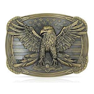 4 x Superkred Western Belt Buckle for Men Women - Eagle Belt Buckles Men Western Cowboy Belts Buckle for Woman Mens Boys Cowgirl Gifts |American Flag Belt Buckle, Independence Day 4th of July Gifts