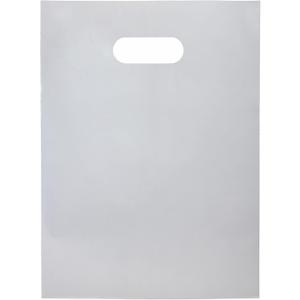 100 Silver Bags for Small Business 9"x12" Great for Merchandise 1.5Mil Thick Retail Thank You Bags With Handles