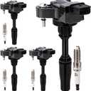 UF680 Ignition Coil & LTR6GP8 Double Iridium Spark Plug For Buick Envision Regal Regal Sportback Regal TourX/Cadillac ATS CT6 CTS/Chevy Camaro Equinox Malibu Traverse/GMC Terrain 2.0L I4 GN10682 C1827