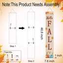 Fall Outdoor Decor Fall Porch Decor Wooden Decorations for Home Autumn Pumpkins Outside Thanksgiving Welcome Sign for Front Door 46.8 Inch