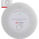 KIMROG 10-Year Sealed Battery 2-in-1 Smoke & Carbon Monoxide Detector Alarm | CO & Smoke Alarm Detector with LED Warning Light Indicators & V-0 Flame-Retardant Housing(1-Pack)