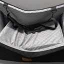 JOEJOY Dog Car Seat for Medium/Large Dogs - Reversible Dual-Sided Travel Dog Car Bed with Memory Foam, Washable Pet Booster Seat for Dogs up to 55 lbs or 2 Small Dogs, 2 Safety Leashes, Grey