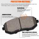 XTHZLP HZ1539 Ceramic Disc Front Brake Pad Compatible with Select Scion FR-S; Subaru BRZ, Crosstrek, XV Crosstrek, Forester, Impreza, Legacy, Outback; Toyota 86
