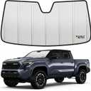 Windshield Sun Shade Deluxe Compatible for 2024-2025 Toyota Tacoma Silver Reflective 6 Layers Accordion-Folding Front Sun Visor