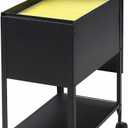 Lorell Standard Lock Mobile File Black 28.35" x 16.54" x 6.50"