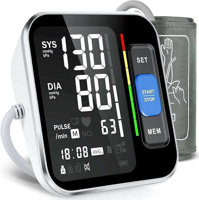 Blood Pressure Monitors for Home Use Upper Arm, Accurate Cuff 8.7-15.7 Monitor with Large Backlight Display 2 Users 240 Sets Memory & HR Detection, Digital BP Machine with Carrying Case