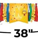Everyday Sesame Street Highchair Decoration Kit (38") Ribbon & Paper Delight for Birthdays & Celebrations - Unique, Eye-Catching Design for Kids