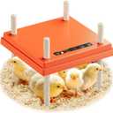10" x 10" Chick Brooder Heating Plate with Adjustable Temperature and Height, Holds 15 Young Chickens