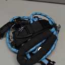 NESTROAD No Pull Dog Harness,Adjustable Oxford Dog Vest Harness with Leash,Reflective No-Choke Pet Harness with Easy Control Soft Handle for Small Medium Dogs (Medium, Blue) (Mneck 13-17" chest 17-25")