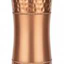 Copper Sipper Water Bottle | Hammered Copper Drinkware with Flip-Top Lid | Handmade Bottle for Daily Hydration, Gym, Office & Travel | Leak-Proof |